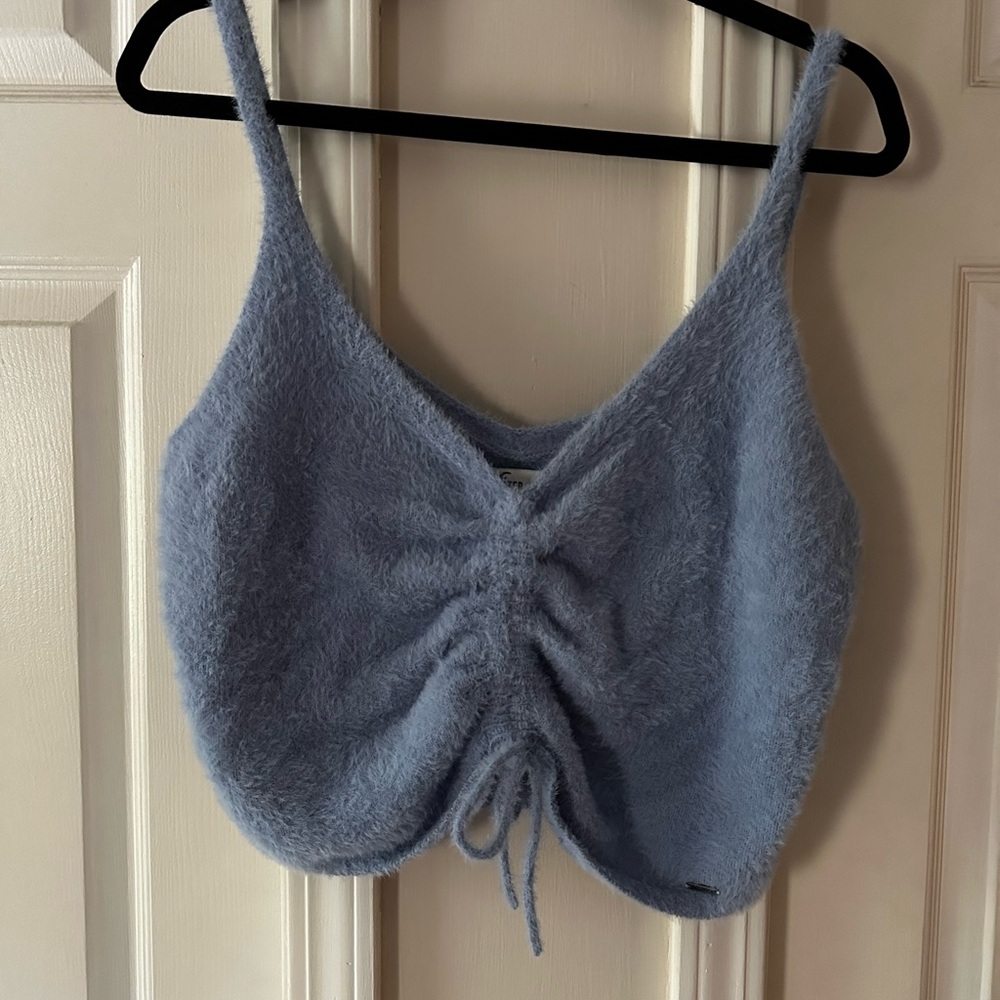 Hollister Soft Blue Knit Top